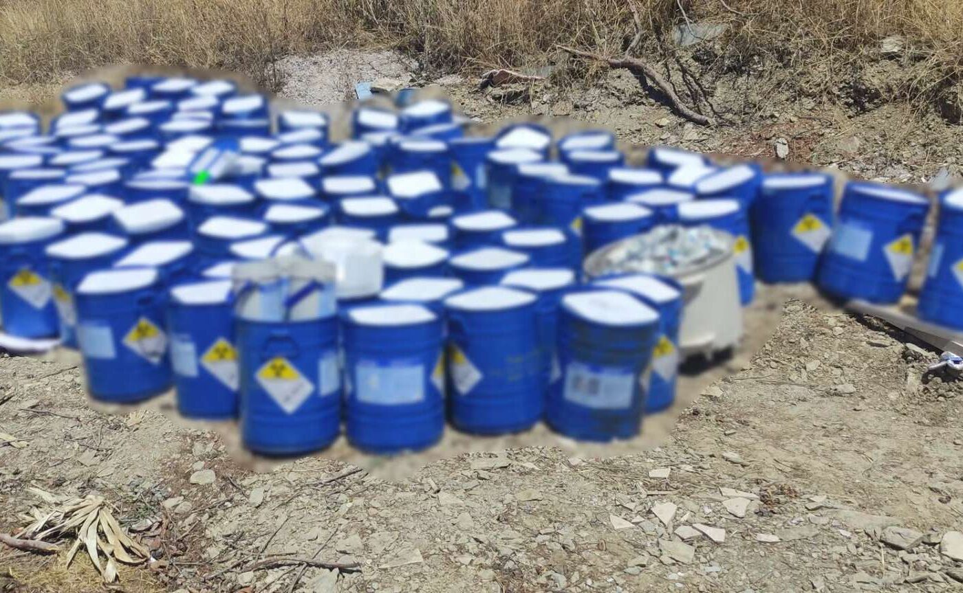 Θεσσαλονίκη: Έριχναν απόβλητα από συσκευασίες για σπινθηρογραφήματα σε υπαίθριο χώρο στο Φίλυρο