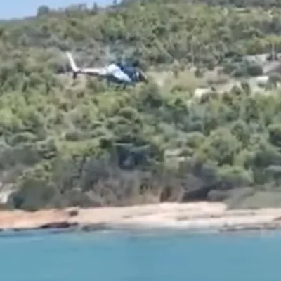 Προσγείωση ελικοπτέρου σε παραλία των Σπετσών: Συνελήφθη επιβάτης για ναρκωτικά