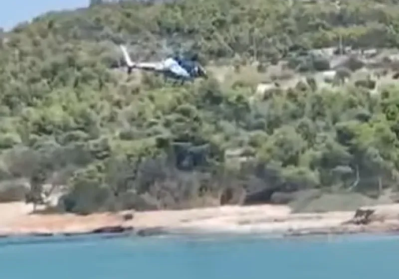 Προσγείωση ελικοπτέρου σε παραλία των Σπετσών: Συνελήφθη επιβάτης για ναρκωτικά