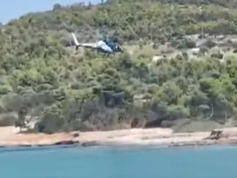 Προσγείωση ελικοπτέρου σε παραλία των Σπετσών: Συνελήφθη επιβάτης για ναρκωτικά